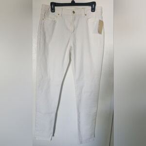 Women's Michael Kors White Stretch Skinny Jeans